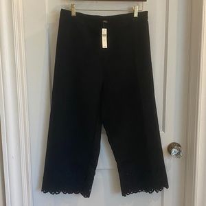 Anthropologie black cropped pants.